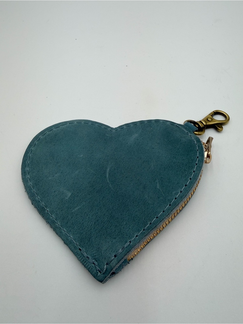 Portland Leather Heart Bag Charm